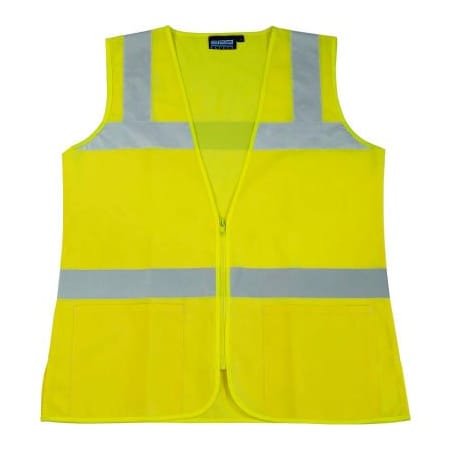 Erb Safety Aware Wear S720 Class 2 Female Vest, Lime, M 61916